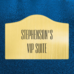 Gold VIP Suite Funny Cruise Door Sign