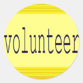 Gold volunteer brick stickers