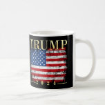 Gold w/Flag Donald Trump for President 2024 Coffee Mug