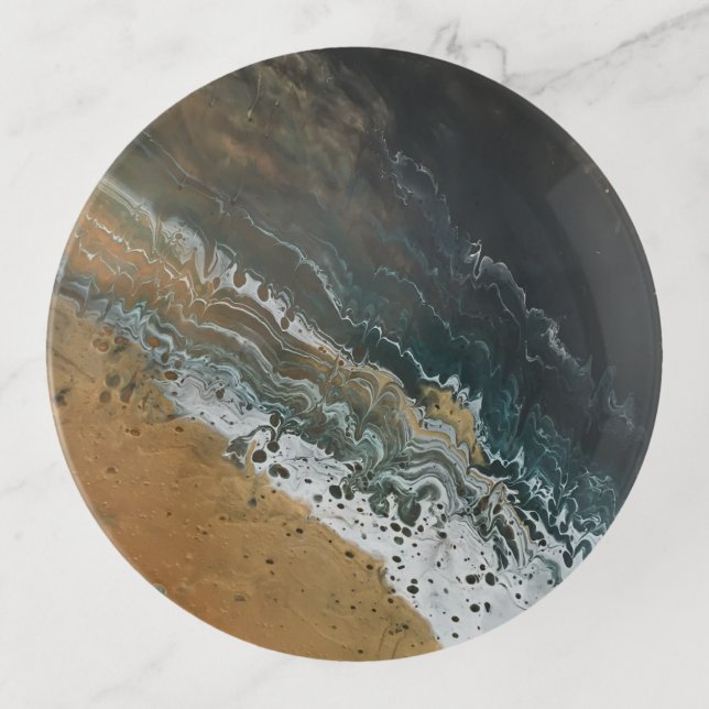 Gold Wake Trinket Tray (Front)