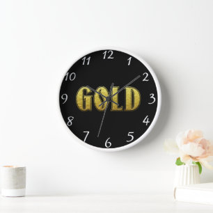 Gold Wall Clock