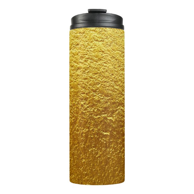Gold wall texture designabstract, ancient, antique thermal tumbler (Front)