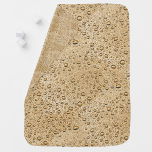 Gold water droplets baby blanket