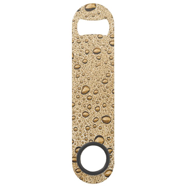 Gold water droplets bar key (Front)