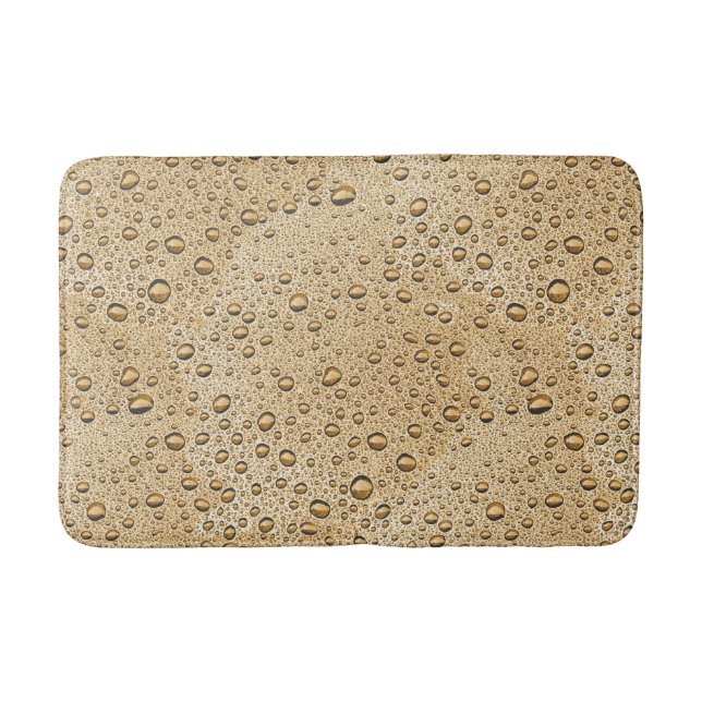 Gold water droplets bath mat (Front)