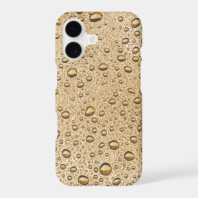 Gold water droplets Case-Mate iPhone case (Back)