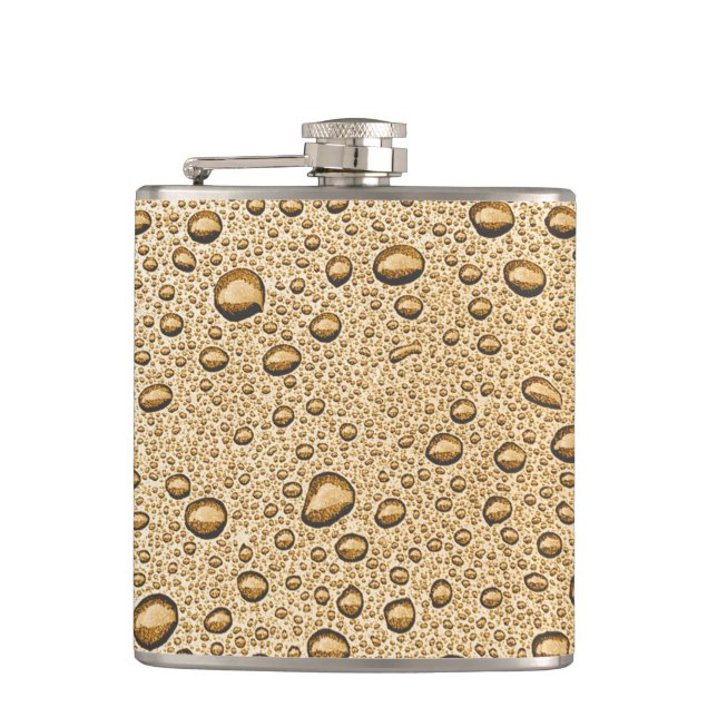 Gold water droplets flask (Front)