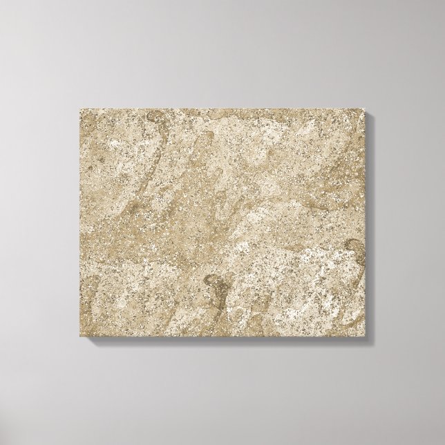 Gold Watercolor Abstract Canvas Print (Front)