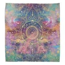 Gold watercolor and nebula mandala bandana Gold watercolor and nebula mandala bandana