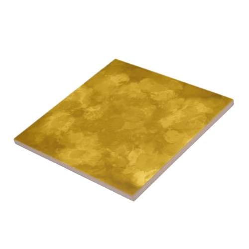 Gold Watercolor Ocean Nautical Abstract Ceramic Tile