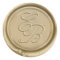 Gold Wax Seal Monogram Initials Wedding Stickers