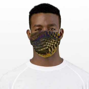 Gold Weave Adult Cloth Face Mask by DeepFlux at Zazzle