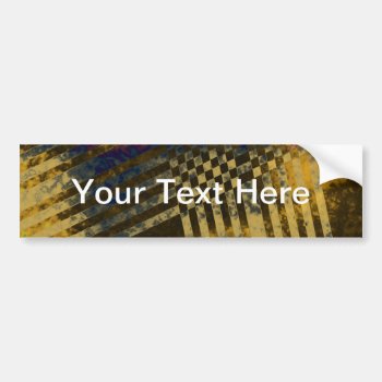 Gold Weave Bumper Sticker by DeepFlux at Zazzle