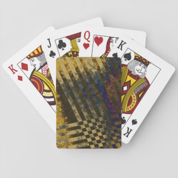 Gold Weave Playing Cards by DeepFlux at Zazzle