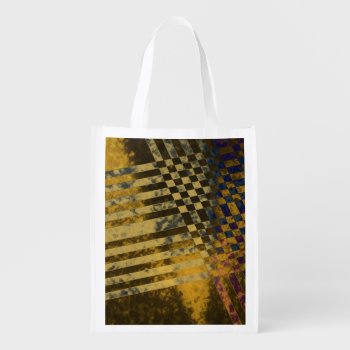 Gold Weave Reusable Grocery Bag by DeepFlux at Zazzle
