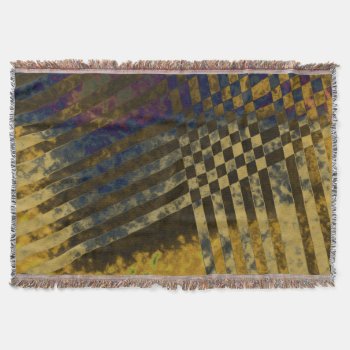 Gold Weave Throw Blanket by DeepFlux at Zazzle