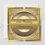 Gold Wedding Anniversary Party Invitation