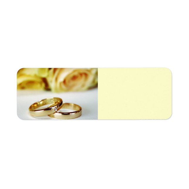 Gold Wedding Bands Label (Front)
