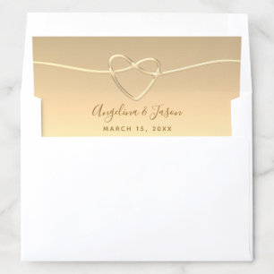 Gold Wedding Envelope Liner