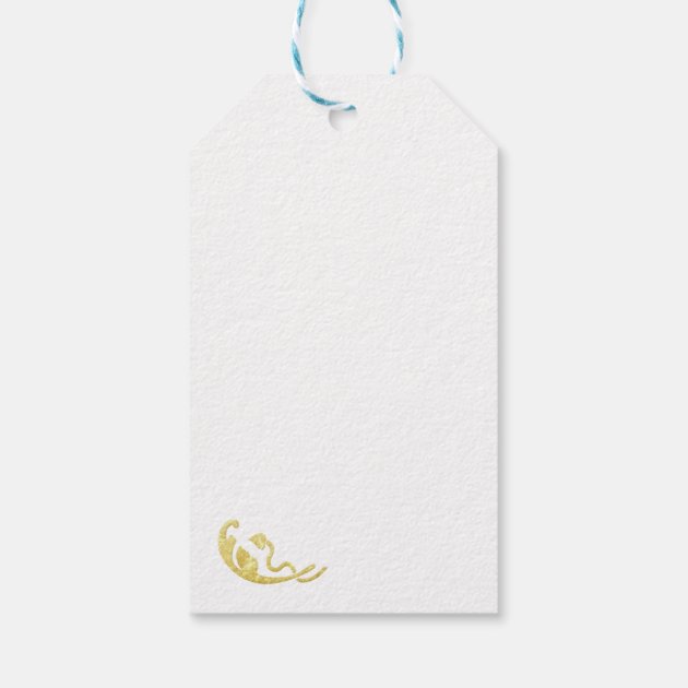 Gold Wedding Favor Gift Tags Wedding Thank You Tag