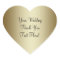 Gold Wedding Favor Thank You Sticker