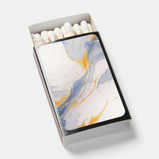 Gold Wedding Favors Matchboxes (Front Open)