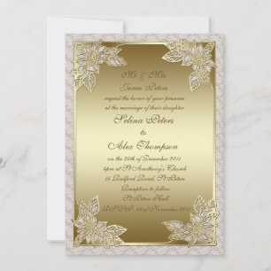 Gold Wedding Invitation