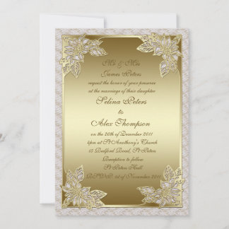 Gold Wedding Invitation