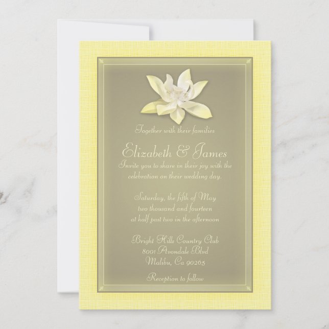 Gold Wedding Invitations (Front)