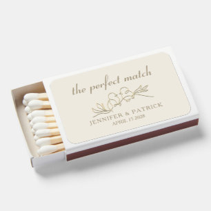 Gold Wedding Matchboxes
