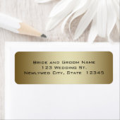 Gold Wedding Return Address Labels (Insitu)
