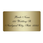 Gold Wedding RSVP Return Address Labels | Zazzle.com