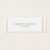 Gold wedding rsvp website card (Back)