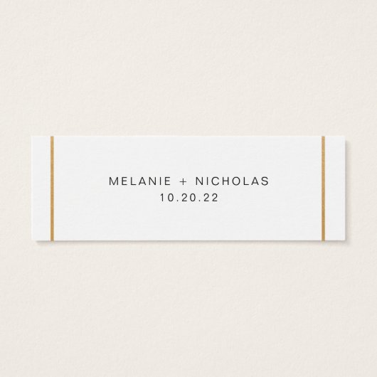 Gold wedding rsvp website card (Back)