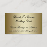Gold Wedding Website Insert Card For Invitations at Zazzle