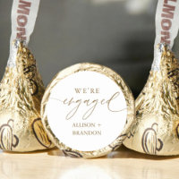 Gold We're Engaged Engagement Party Favors