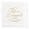 Gold We're Engaged Engagement Party Napkins