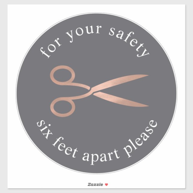 Gold Whisk | Bakery Social Distancing Floor Marker Sticker (Sheet)