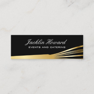 Gold Whisk Chef Mini Business Card