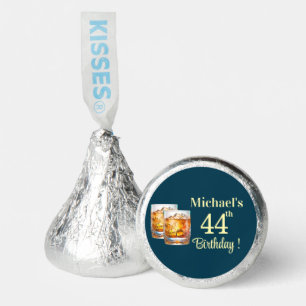Gold Whiskey Theme 44th Birthday Party Hershey®'s Kisses®