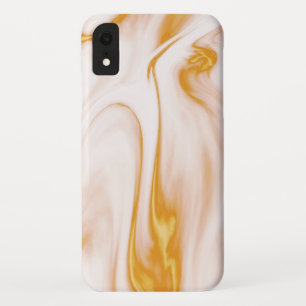 Gold White And Pink Marble iPhone XR Case
