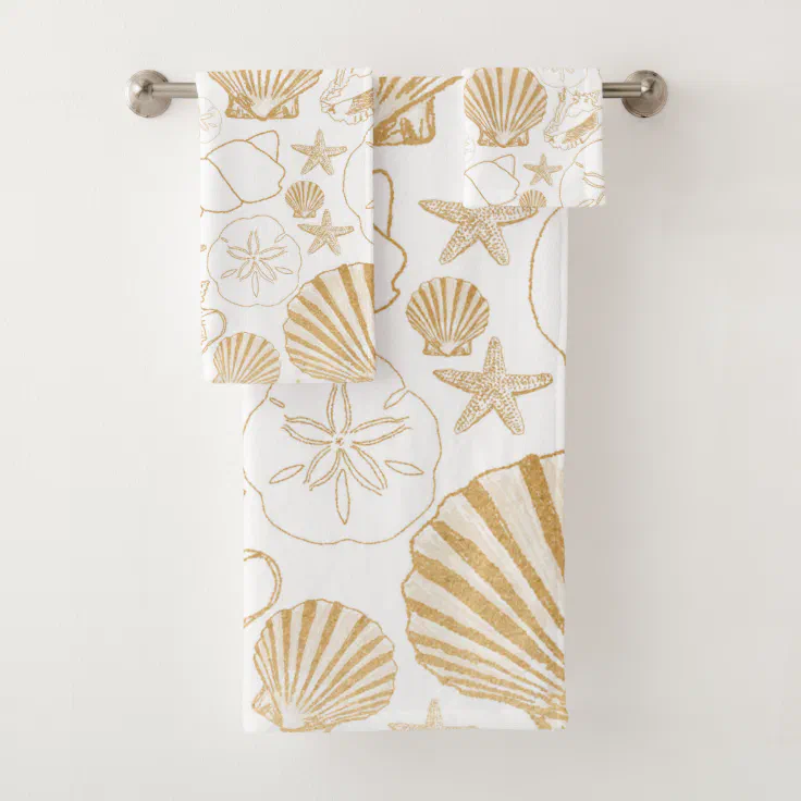 Coastal Home Palm Oasis Embroidered Bath Towel Collection Bath Towel White 