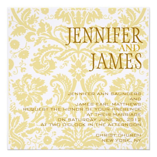 Cream And Gold Wedding Invitations 8