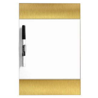 Gold & White Dry-Erase Board