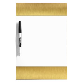 Gold & White Dry-erase Board by Allita at Zazzle