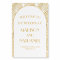 Gold White Geometric Art Deco Wedding Welcome Sign