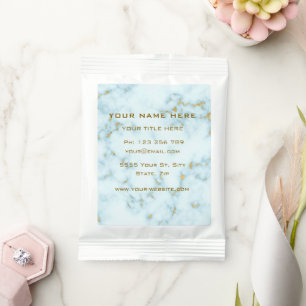 Gold White Marble Your Business Promotional Gift Margarita Drink Mix