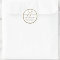 Gold White Monogram G Wedding Favor Stickers