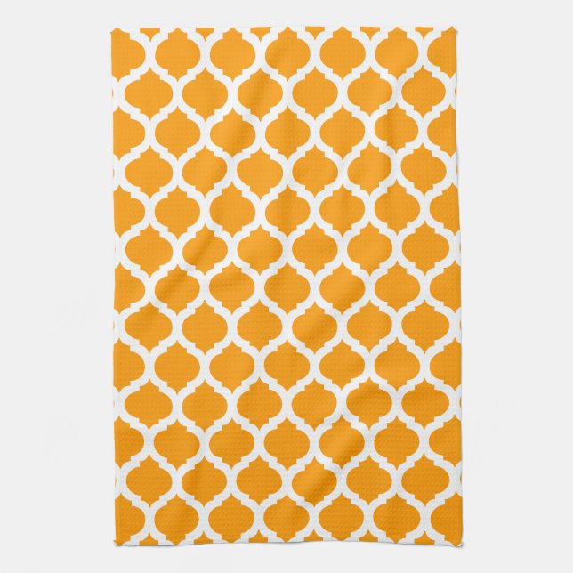 Gold & White Moroccan Towel (Vertical)