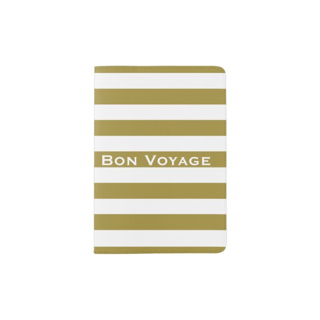 Gold & White Passport holder (Front)